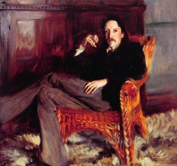  Robert Pintura al %C3%B3leo - Robert Louis Stevenson John Singer Sargent